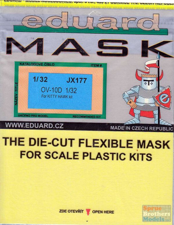 Eduard 1/32 mask for OV-10D for Kitty Hawk kit - JX177 Eduard 1/32 mask for OV-10D for Kitty Hawk kit - JX177