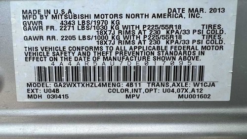 Audio Equipment Radio Receiver AM-FM-CD-MP3 Fits 08-10 LANCER 382679 - Picture 7 of 10