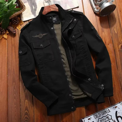 Herren Freizeit Cargo Jacken - Frühling Herbst Windbreaker Mantel, Slim Retro Style