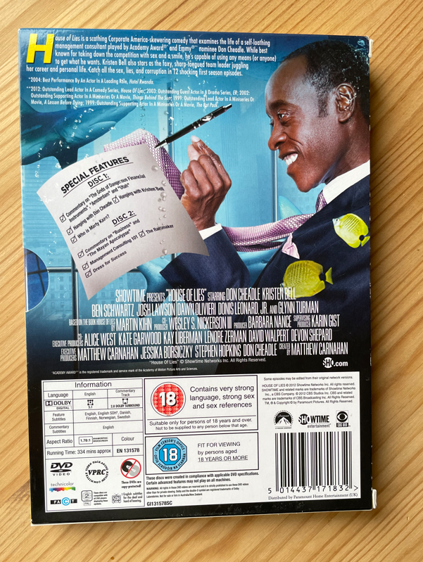 Don Cheadle House Of Lies Online Free HOUSE OF LIES SEASON [DVD