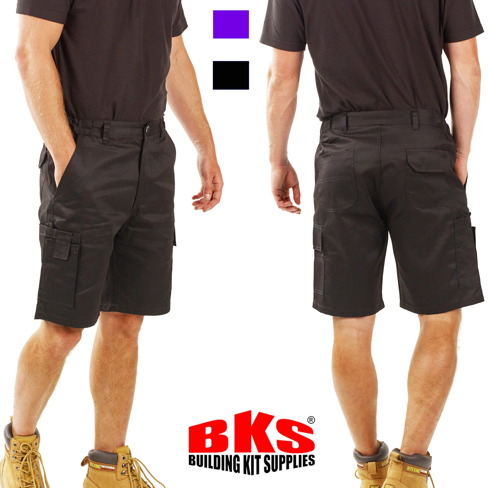 Mens Cargo Combat Shorts by BKS Size 30 to 42 - WORK CASUAL SHORT TROUSERS PANTS
Opens in a new wind