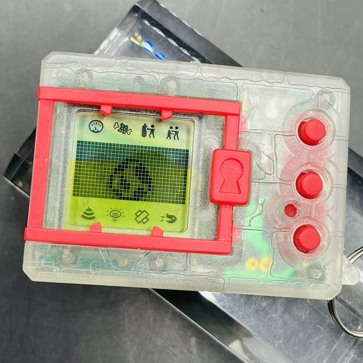 デジモン 1997 クリアパープル 動作確認済み】 デジタルモンスター 初代 クリアパープル 透明
