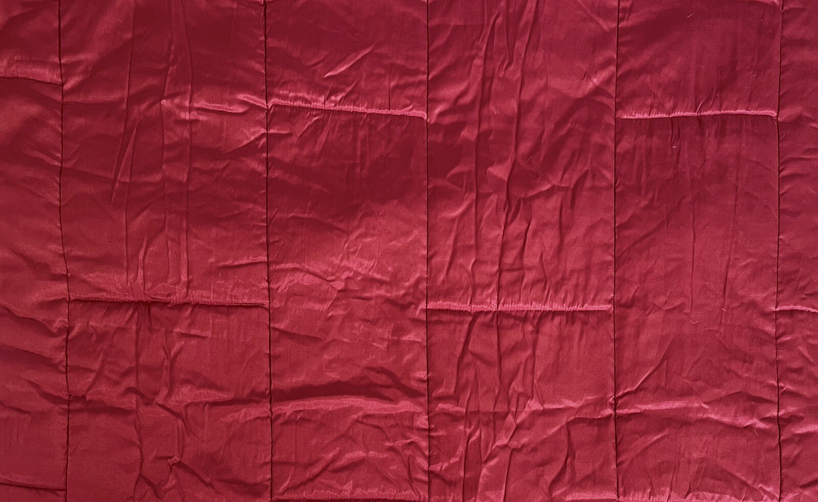 Dark Red Velvet Bed Throw 260cm X 260cm with Two Matching Pillow Shams