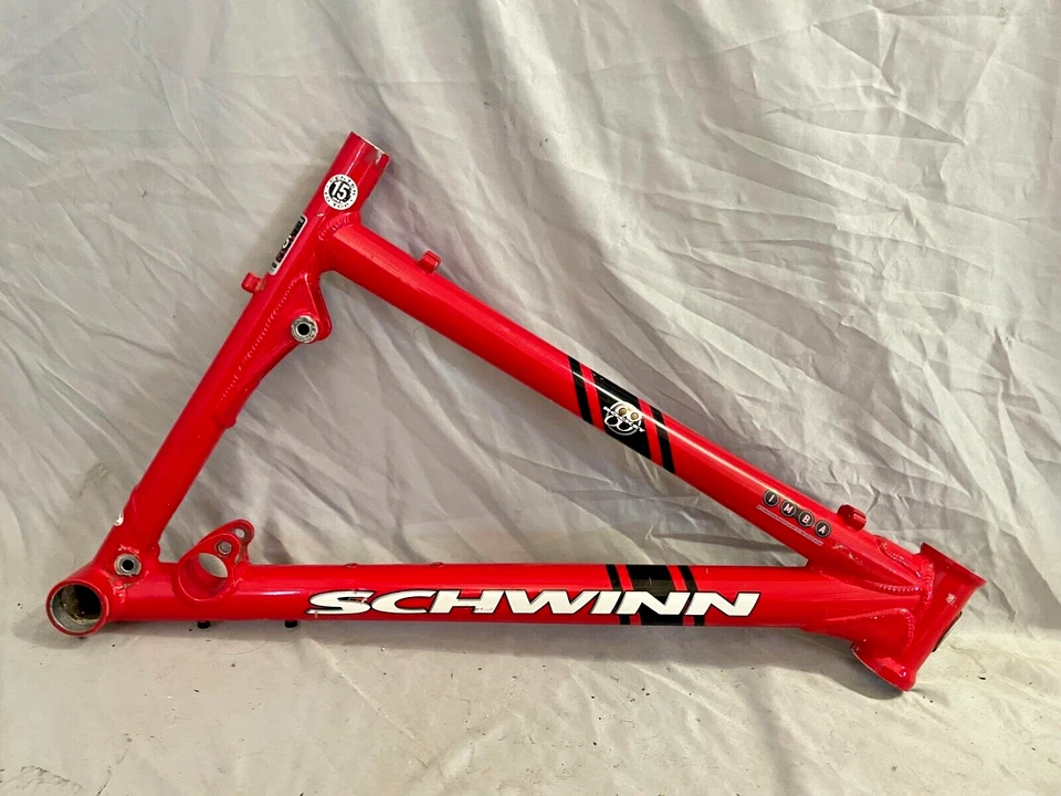 Cuadro de bicicleta Schwinn Rocket 88 2000 suspensión completa MTB triángulo delantero 15" pequeño Foto 2 de 4