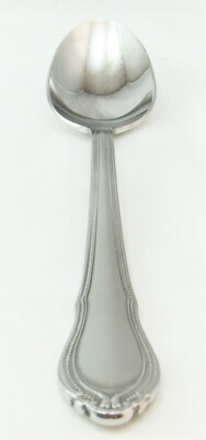 Hampton Silversmiths Edelstahl 18/10 Lauren Frosted Menge / 3 Oval Suppen Löffel