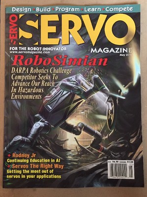 Servo Magazine RoboSimian Robotics Challenge Servos May 2015 FREE SHIPPING!