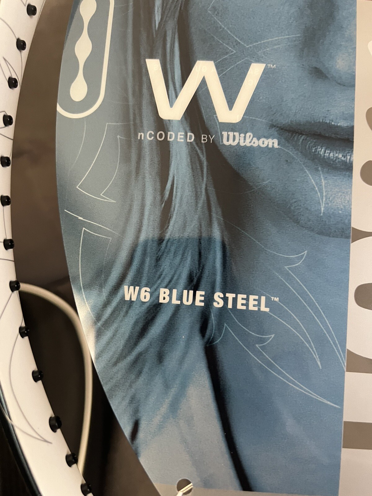 Wilson Ncode W6 Blue Steel Tennis Racket Racquet 4.5