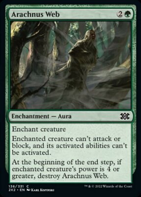MTG ARACHNUS WEB FOIL EXC - SPINNENNETZ ARACHNUS 136 - 2X2 - MAGIC