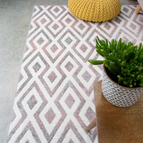 Soft Fluffy Shaggy Blush Baby Pink Cheap Girls Rugs Small Large Living