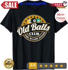 2025/NEW Old Balls Pool 8 Ball Billiards for Men Gift Idea Premium Tee T-Shirt.