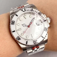 Tandorio 40mm Sterile White Clean Sapphire 20ATM Automatic NH35A Watches For Men