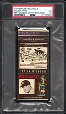 1960 Holiday Inn Match Book Cover Diamond N# PSA 3 VG Yankees (7950)