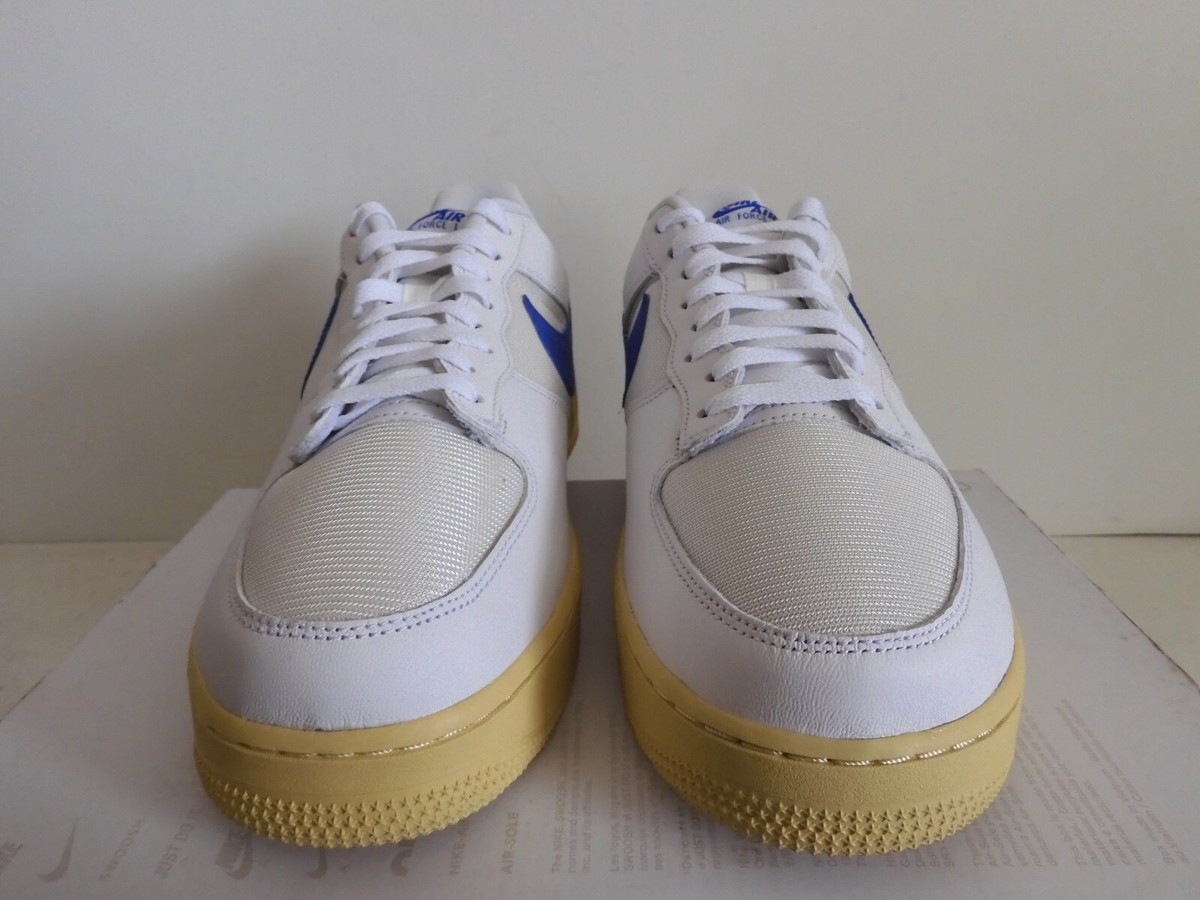 NIKE AIR FORCE 1 LOW UNITY WHITE-RACER BLUE-SAIL SZ 10.5 [DM2385 