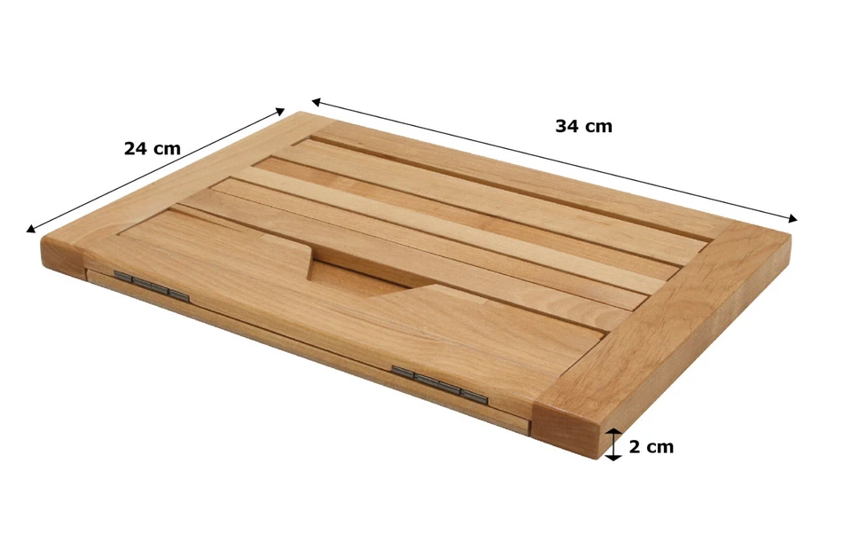 Kochbuchhalter Buche FSC, Leseständer, Notenständer,Tischstaffelei, Buchstütze - Bild 2 von 4