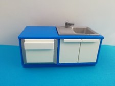 PLAYMOBIL Puppenhaus - K&Uuml;CHENSCHRANK + SP&Uuml;LMASCHINE u. WASCHBECKEN NEU c