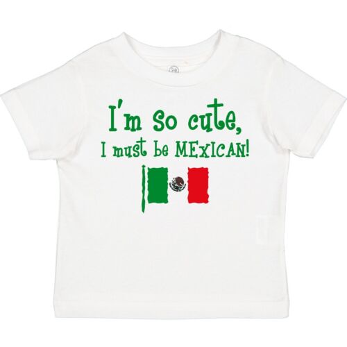 Inktastic So Cute Mexican Toddler T-Shirt Im Mexico Flag Latino Latina Hispanic - Picture 1 of 10