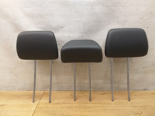 Mercedes-Benz S212 Mopf Kombi Kopfstütze Leder Schwarz Hinten (weißen faden)