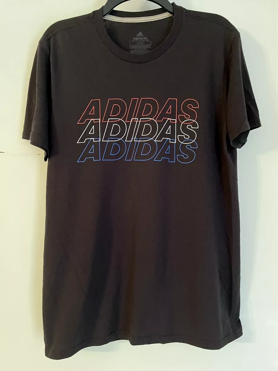 Red white blue adidas shirt hotsell