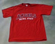 Lee Sport Anaheim Angels RETAIL STAFF Men's Double Sided T-Shirt Size M.