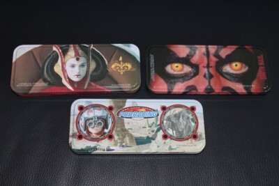 3 Star Wars Metalldosen, Queen Amidala, Darth Maul, Podracing, Metall Box, OVP