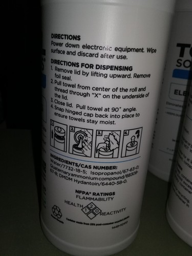 180 Total Solutions Electro Wet Wipes Eliminate Static Electronic Equipment 1449 - Picture 4 of 5