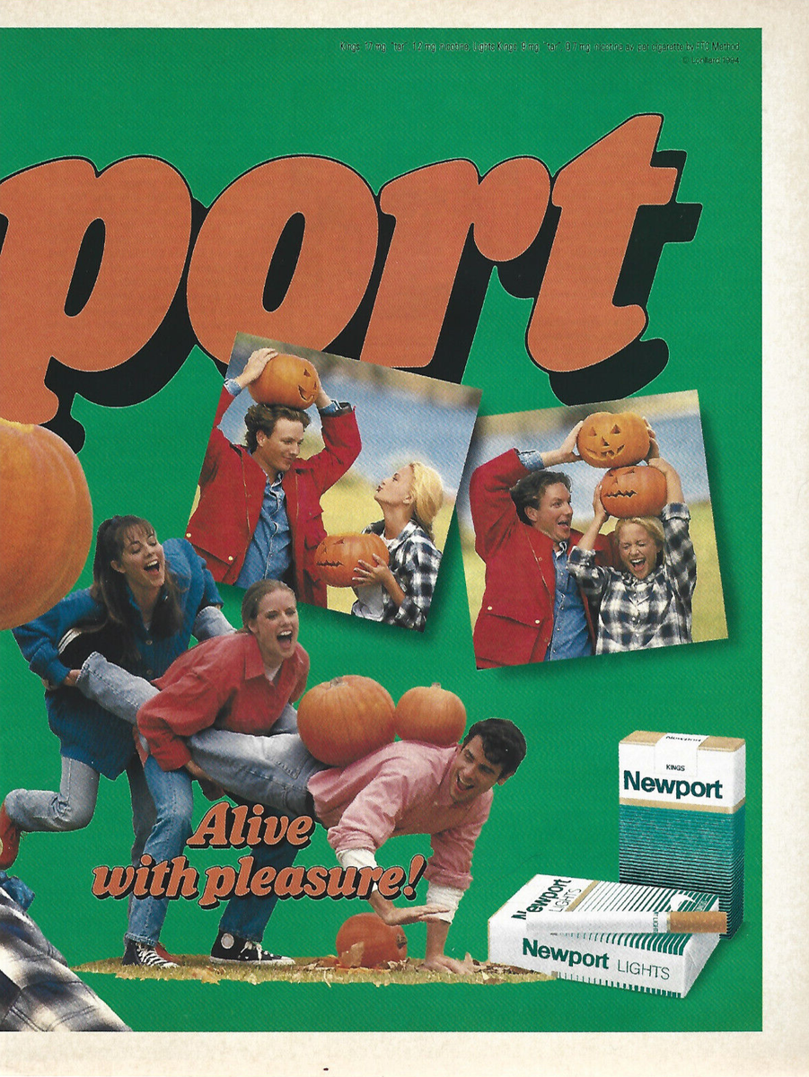 newport cigarettes halloween costume Newport Cigarettes Print Ad Halloween Pumpkins, Newport Cigarettes Magazine  Ad