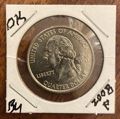 2008 P: Oklahoma State Quarter BU, From mint roll 