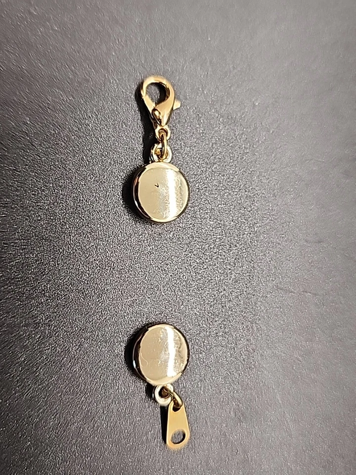 JTV Chapado en Oro Amarillo 18K Cierre Magnético Círculo 9MM Foto 3 de 4