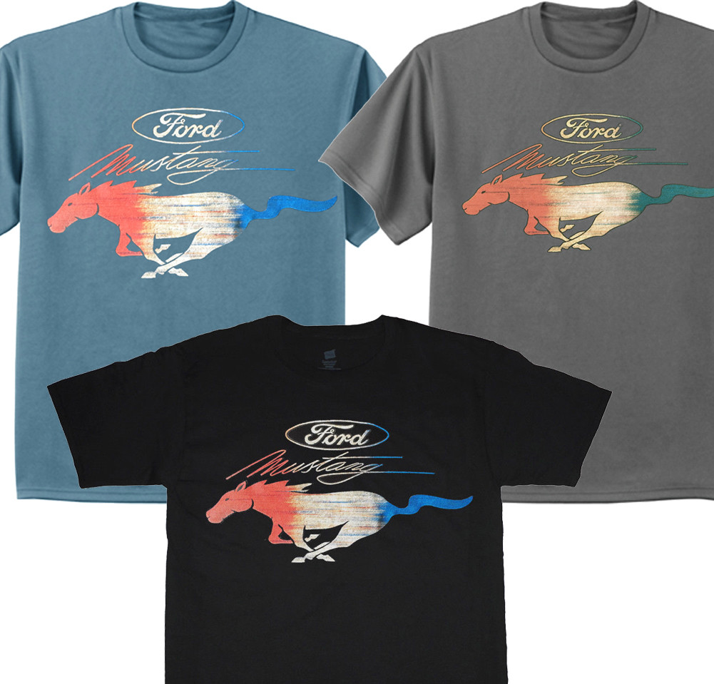 Maglietta Tema Motoristico T-shirt Uomo Ford Mustang Con Stampa Shelby, Mopar E Racing - Cotone 100%, Taglia Regolare, Perfetta Per Regali T-shirt - Foto 9