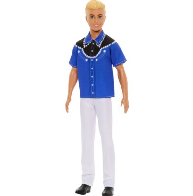 Barbie FASHIONISTA #226 KEN Doll - Blonde Western Look - 65th