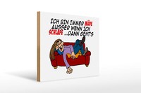 Holzschild Spruch 40X30Cm Bin Immer MüDe AußEr Beim Schlafen