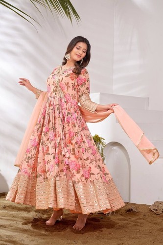 INDIAN WOMEN FORMAL WEDDING PARTY BALL WEDDING PARTY GOWN LONG COCKTAIL DRESS - Picture 13 of 25