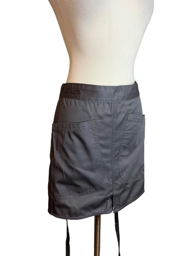 Chef Works Unisex Largo Apron Half Bistro Gray NEW - Picture 2 of 7