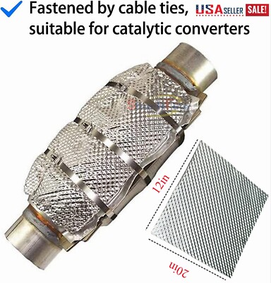 Embossed Aluminum Heat Shield 12''x20'' High Temperature Thermal ...