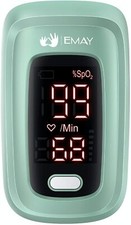 EMAY Fingertip Pulse Oximeter Blood Oxygen Saturation Monitor w/ Pulse Rate