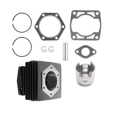 Top End Rebuild Kit Cylinder Piston For Ezgo 2 Cycle Gas Golf Cart 76-88 Top End Rebuild Kit Cylinder Piston For Ezgo 2 Cycle Gas Golf Cart 76-88