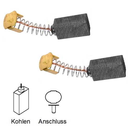Kohlebürsten Für AEG LAVAMAT 64530 W, 6460, 64600, 64606, 64607 - Motorkohlen Satz