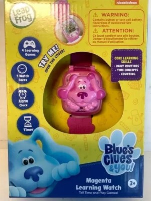Leap Frog Blues Clues Blue Learning Watch for Preschoolers Ages 3+