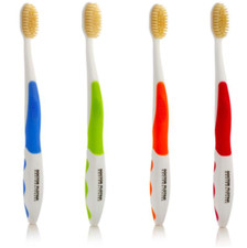 MOUTHWATCHERS Dr. Plotka's Soft Bristle Toothbrush, 4-Pack, For Sensitive Teeth