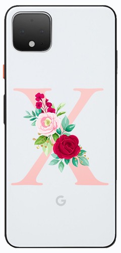TPU SOFT COVER HÜLLE FÜR GOOGLE PIXEL 4 / 4 XL BUCHSTABEN MIT BLUMEN - Bild 26 von 28