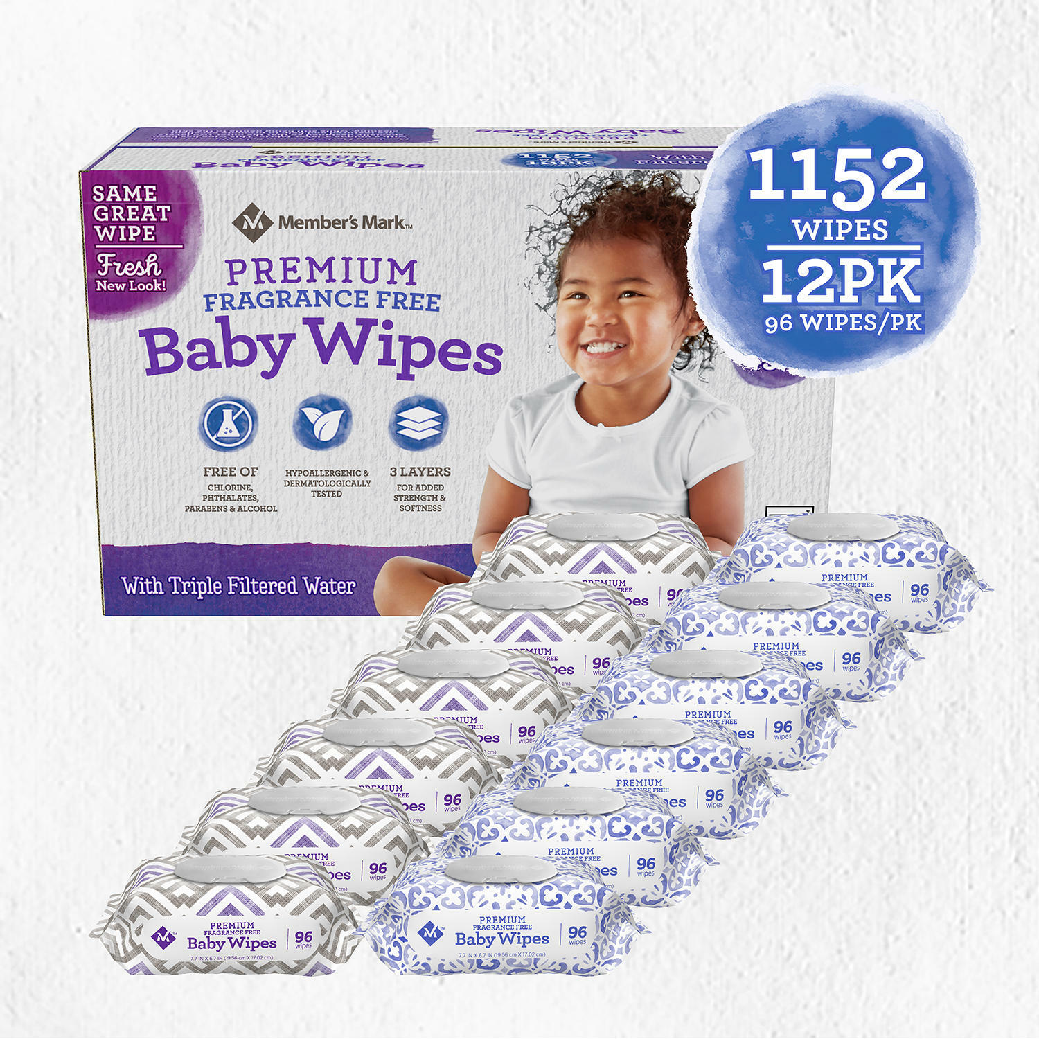 members mark unscented wipes