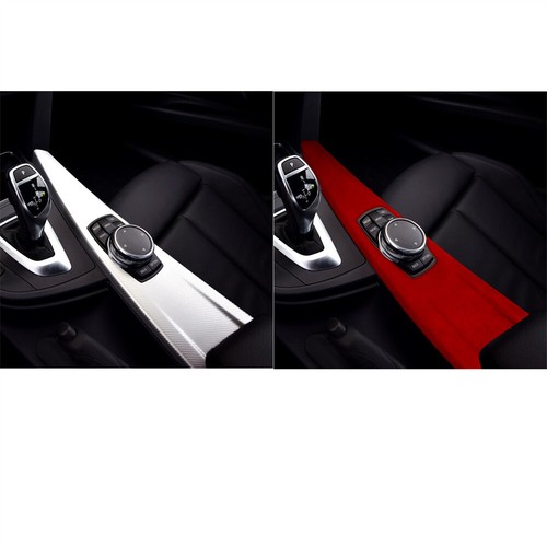 Suede Wine Red Multimedia Panel Cover For BMW 3 4 Series 3GT F30 F34 GT 2013-19 - Picture 6 of 11