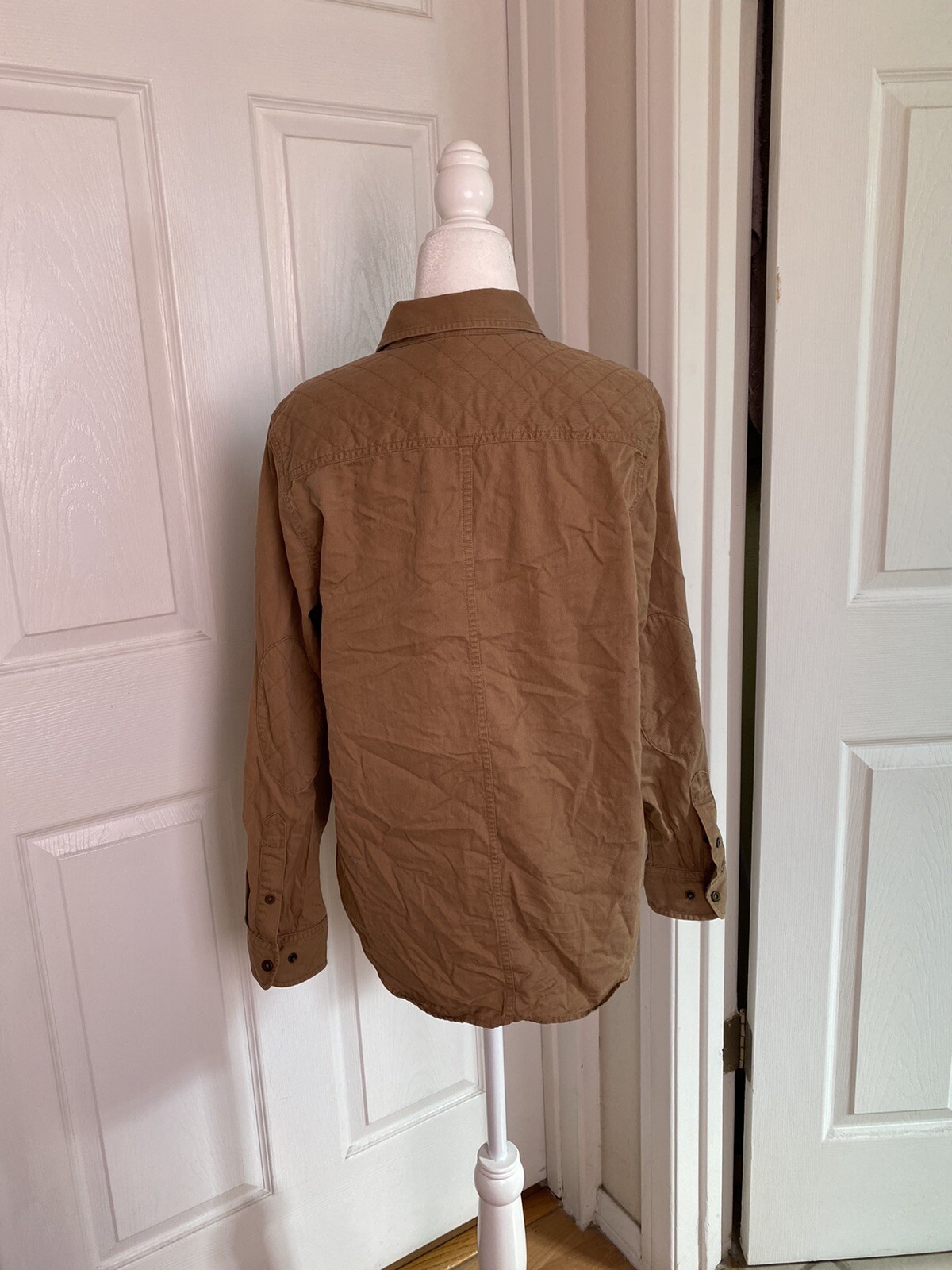 tan utility button down - image 2