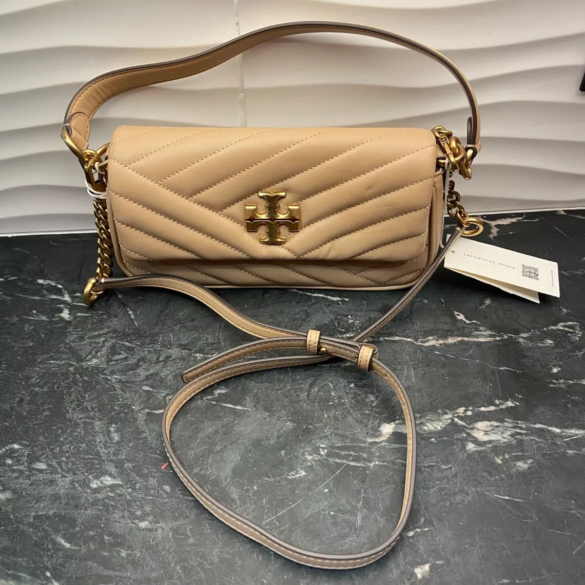 tory burch kira chevron devon sand