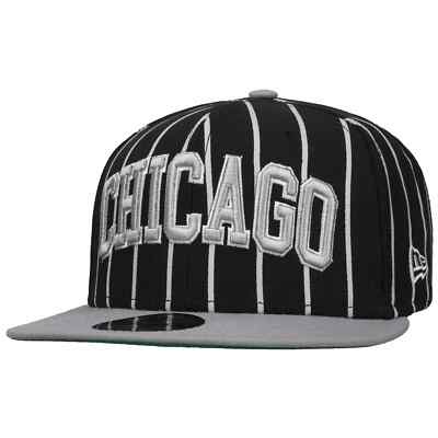 NEW ERA 9Fifty White Sox Stripes Cap Basecap Baseballcap Flat Brim MLB
