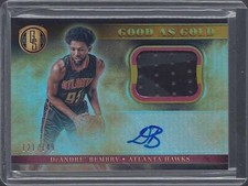 DEANDRE BEMBRY 2015-16 GOLD STANDARD GOOD AS GOLD ROOKIE JERSEY AUTO RC #D /149
