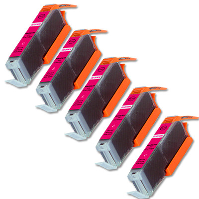 5 PK MAGENTA Premium Ink + Chip for Canon CLI-251XL Pixma MX722 MX922 MG7520