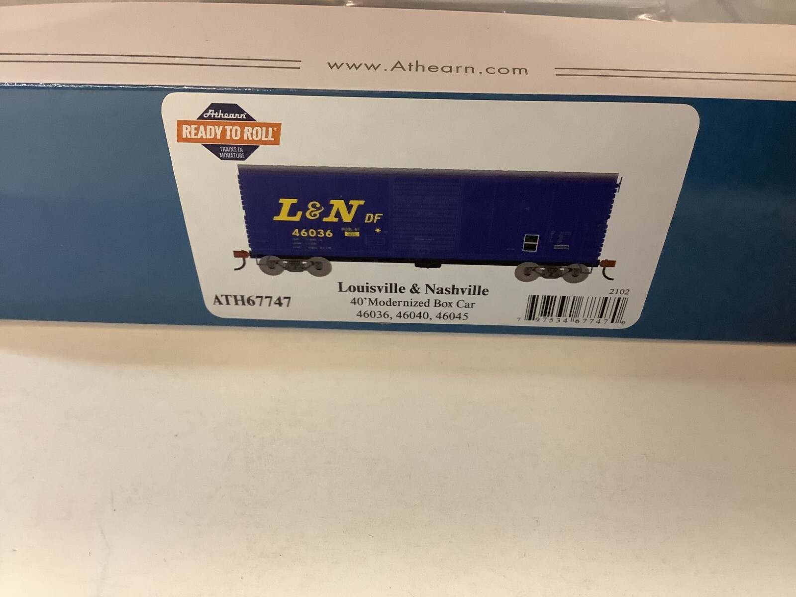 Athearn 67747 HO scale "L&N" 40' modernized box car(3 pack) eBay