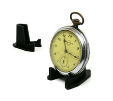 1 PIECE NEW POCKET WATCH BLACK DISPLAY PLASTIC STAND HANGER HOLDER CASE STORAGE