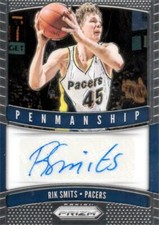 Rik Smits autographed Basketball Card Pacers 2019 Panini Prizm Penmanship #PMRSM